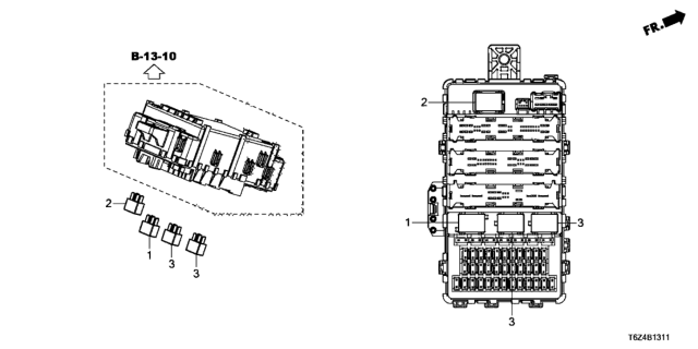 2021 Honda Ridgeline Control Unit (Cabin) Diagram 2