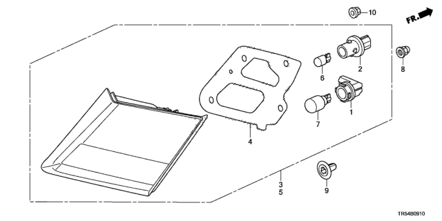 2014 Honda Civic 4 Door GX (NAVIGATION) KA 5AT Lid Light Diagram
