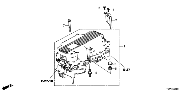 2019 Honda Accord Hybrid PCU Assy. Diagram