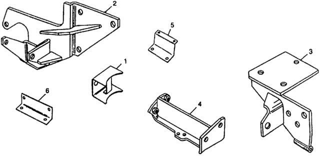 1979 Honda Civic 3 Door ** (1200) ** 4MT A/C Mount Diagram