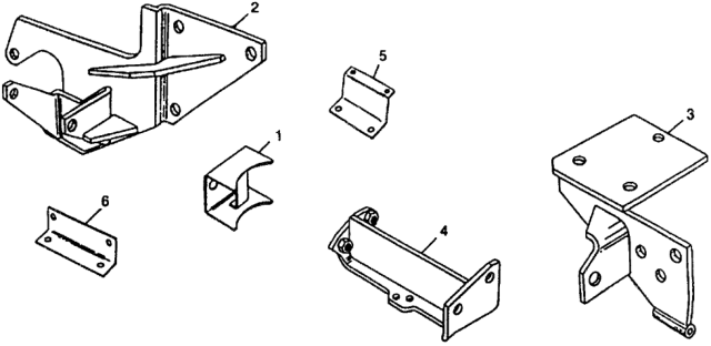 1979 Honda Civic A/C Mount Diagram