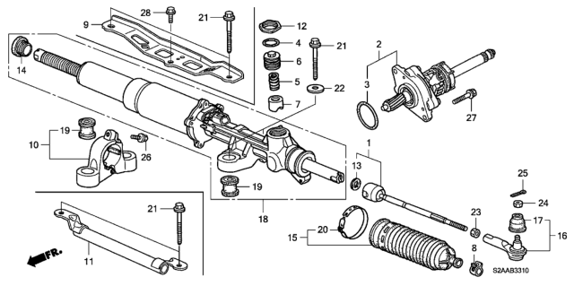2008 Honda S2000 2 Door CR (WITH AC) KA 6MT P.S. Gear Box Diagram