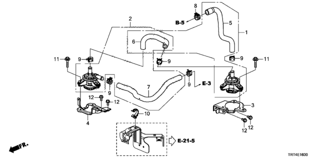 2018 Honda Clarity Fuel Cell Kit Diagram for 061J1-5WM-A00