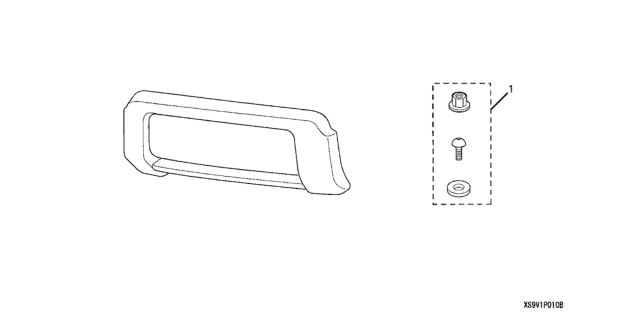 2008 Honda Pilot Lower Trim Garnish Diagram