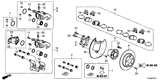 2021 Honda HR-V Carrier, Passenger Side (4Wd) Diagram for 42101-T7D-000