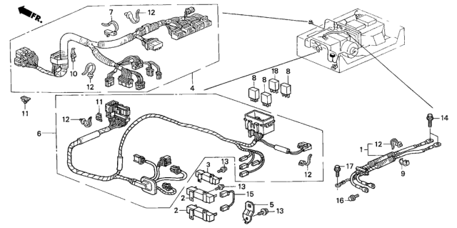 2003 Honda Insight Wire Harness, Power Converter Diagram for 1N670-PHM-000