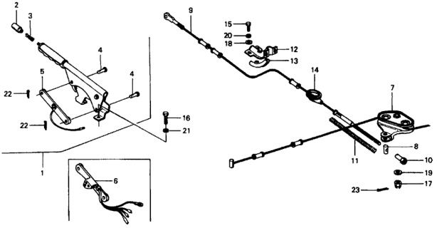 1976 Honda Civic Parking Brake Diagram