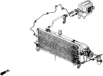 1988 Honda Prelude A/C Kit Diagram