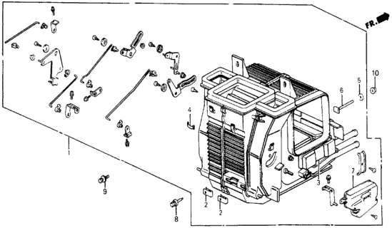 1987 Honda Civic Heater Unit Diagram