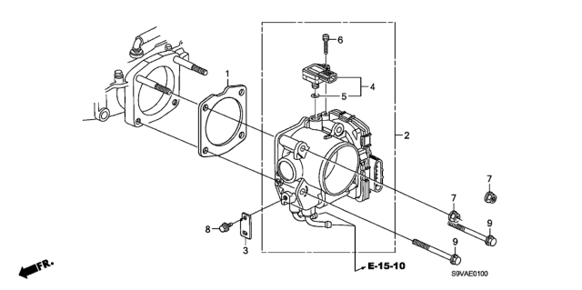 2008 Honda Pilot Throttle Body Diagram