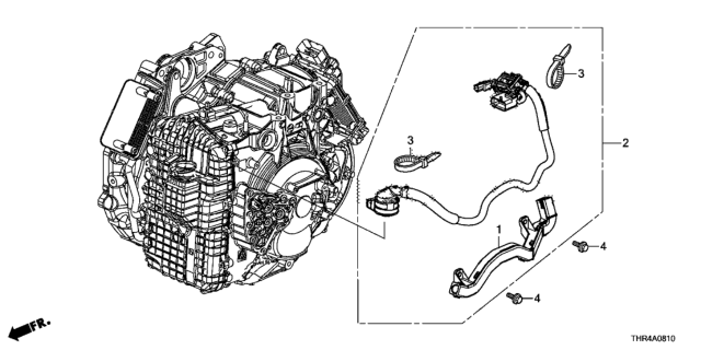 2019 Honda Odyssey AT Sub Wire Harness (Transmission) (9AT) Diagram