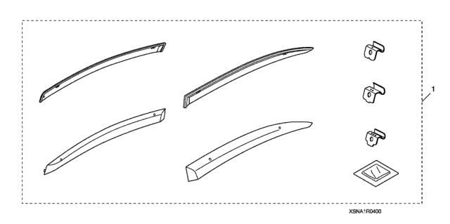 2008 Honda Civic Door Visors Diagram