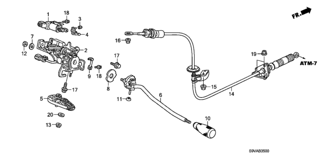 2008 Honda Pilot Select Lever Diagram