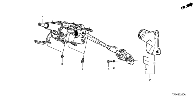 2011 Honda Accord Steering Column Diagram