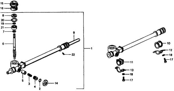 1979 Honda Civic 3 Door ** (1200) ** 4MT Steering Gear Box Diagram