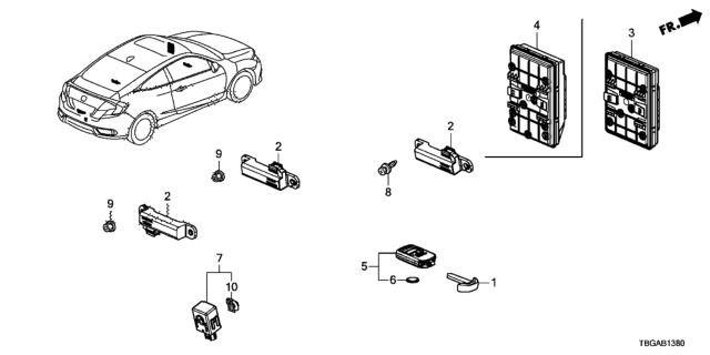 2020 Honda Civic Smart Unit Diagram