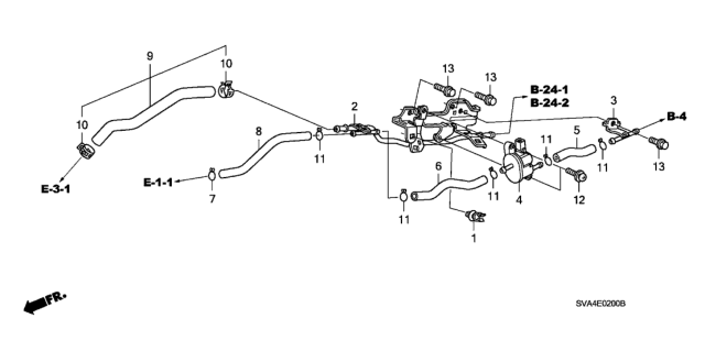 2006 Honda Civic Install Pipe (2.0L) Diagram