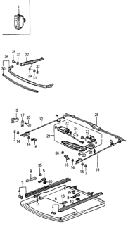 1983 Honda Accord 4 Door SE KA HMT Sunroof Diagram 2