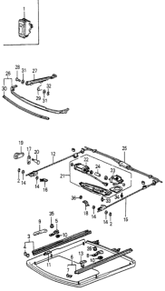 1983 Honda Accord Stay, R. FR. Slide Diagram for 71941-SA5-920