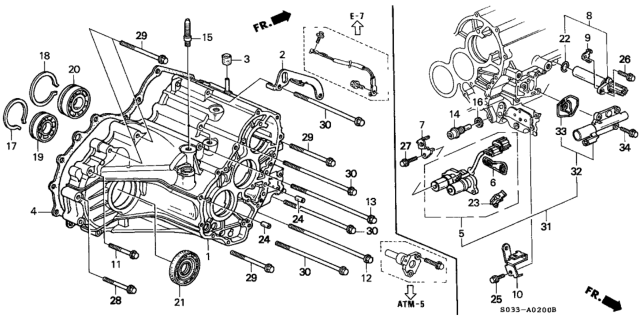 1999 Honda Civic Washer, Pick-Up Diagram for 28811-P4R-000