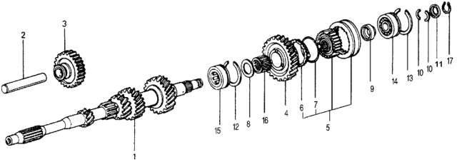 1978 Honda Accord Plate, Thrust (25MM) Diagram for 23931-634-960