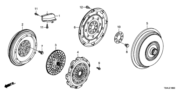 2021 Honda Civic Clutch - Torque Converter Diagram