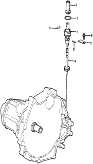 1985 Honda Accord MT Speedometer Gear Diagram