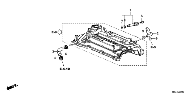 2019 Honda Civic PCV Tube Diagram