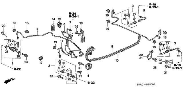 2005 Honda Civic Brake Lines Diagram