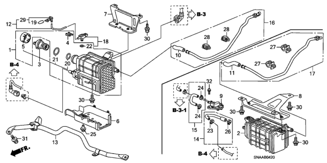 2009 Honda Civic Canister Diagram