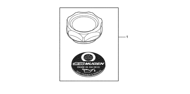 2010 Honda Accord Cap, Oil Filler Diagram for 15610-XTK-000ZA