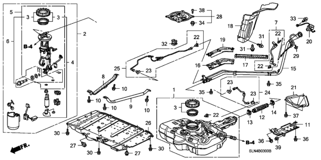 2007 Honda Fit Fuel Tank Diagram