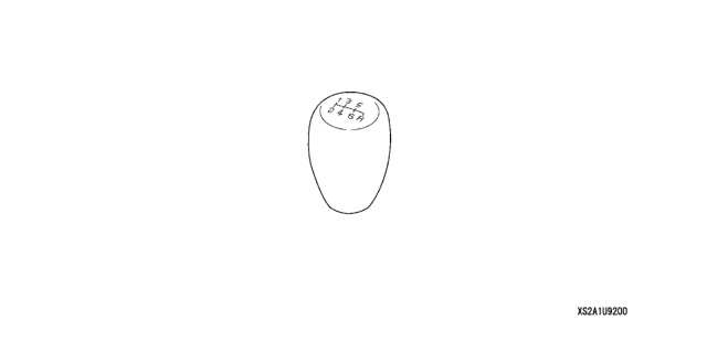 2009 Honda S2000 2 Door BASE KA 6MT Shift Knob (Titanium) Diagram