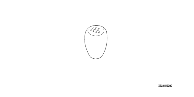 2009 Honda S2000 Shift Knob (Titanium) Diagram