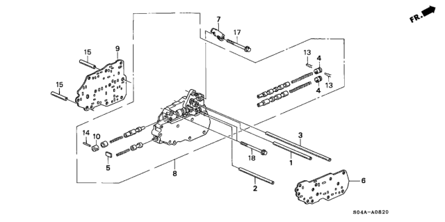 1999 Honda Civic 4 Door GX (ABS) KA 4AT AT Secondary Body Diagram
