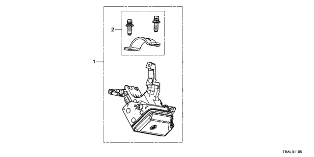 2020 Honda Civic 4 Door SI KA 6MT Key Cylinder Components (Smart) Diagram