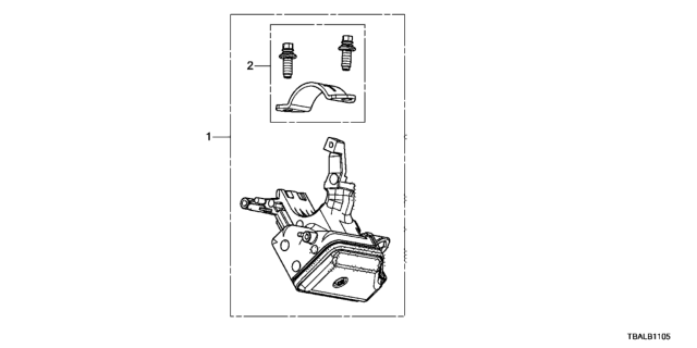 2020 Honda Civic Key Cylinder Components (Smart) Diagram