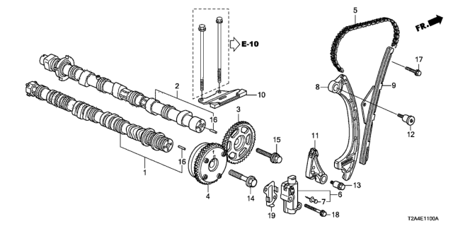 2016 Honda Accord Camshaft - Cam Chain (L4) Diagram