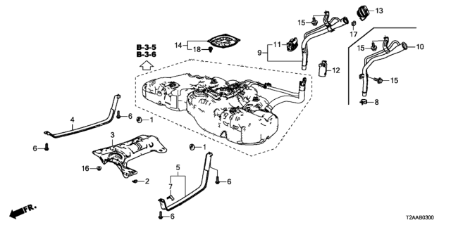 2017 Honda Accord Fuel Filler Pipe Diagram