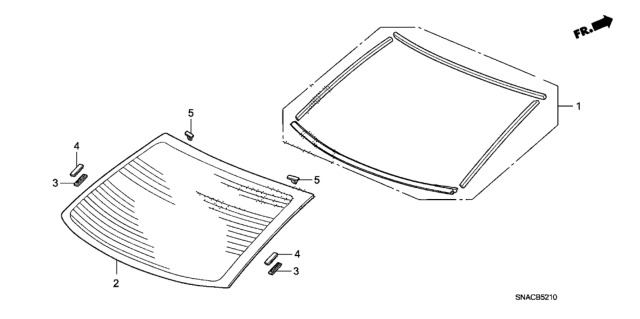 2010 Honda Civic Rear Windshield Diagram