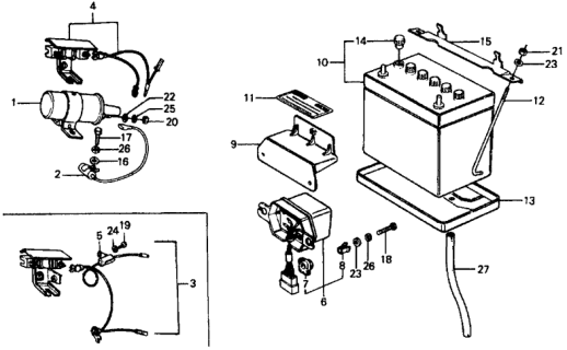 1977 Honda Civic Resistor Diagram for 30800-657-672