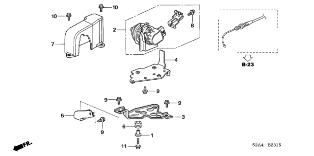 2006 Honda S2000 Accelerator Sensor Diagram