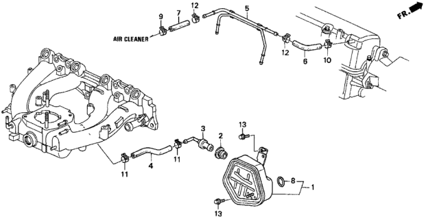 1996 Honda Del Sol Breather Chamber Diagram