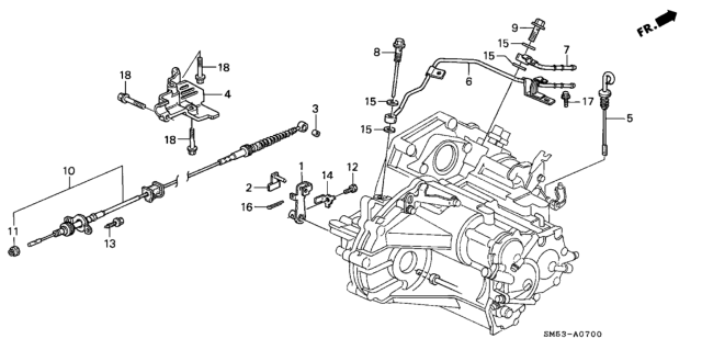 1992 Honda Accord AT Control Wire Diagram