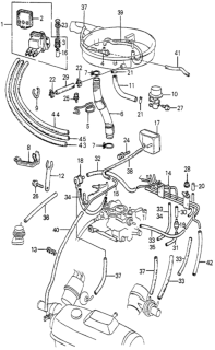 1980 Honda Prelude Valve, Shot Air Diagram for 17340-PA6-003