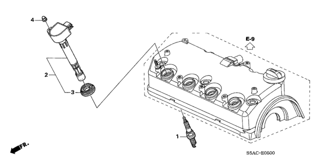 2005 Honda Civic Ignition Coil Diagram