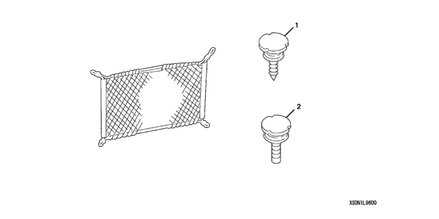 2005 Honda Accord Cargo Net Diagram