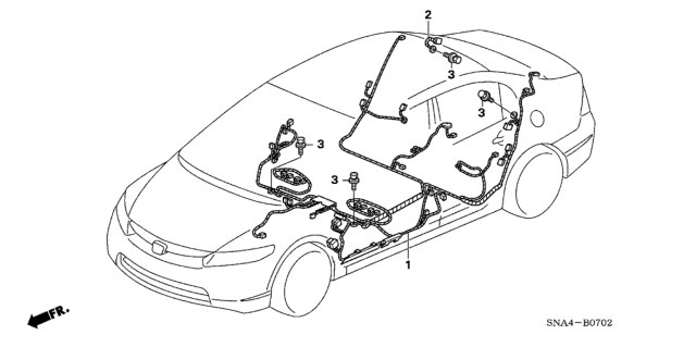 2006 Honda Civic Wire Harness Diagram 3