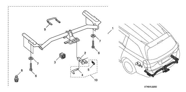 2016 Honda Odyssey Trailer Hitch Diagram