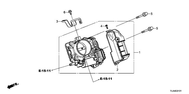 2019 Honda CR-V Throttle Body (2.4L) Diagram